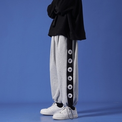 秋季休閒長褲男潮流百搭束腳運動褲寬鬆闊腿潮牌ins港風籃球衛褲