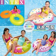Vòng bơi INTEX trẻ em người lớn dễ thương tăng chỗ ngồi phao bơm hơi dày phao cứu sinh lớn vòng nách