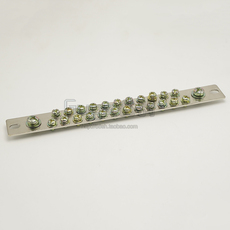 Распределительная гребёнка 零地排配电箱汇流端子排接零接地铜排大电流分线器可定制零排地排