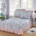 Mua hàng Nhật Bản. Bông châu Âu dày quilted quilted váy đôi cộng với tấm bông trải giường thêm bông - Trải giường drap nệm Trải giường