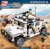 Tương thích với các khối xây dựng xe bán tải Lego Enlightened Armed Hummers đánh chặn phản công lắp ráp đồ chơi bán tải Hummer - Chế độ tĩnh Chế độ tĩnh