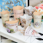 Bình hoa hoa nhựa bình hoa treo tường giỏ hoa giả hoa mô phỏng bình hoa trang trí chai hoa - Vase / Bồn hoa & Kệ