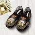 Mới cũ giày vải Bắc Kinh thêu phong cách dân tộc nam xếp lớp đáy thủ công chống mài mòn và khử mùi Tây Sơn Tây Sơn giày lười đậu Hà Lan Giày thấp