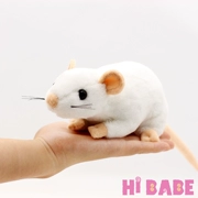 Mô phỏng đồ chơi sang trọng hình tượng con chuột chuột trắng cung hoàng đạo thú cưng đạo cụ trẻ em món quà sinh nhật lễ hội cô gái - Đồ chơi mềm