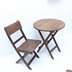 Ban công trong nhà bàn ghế ngoài trời gấp bàn ghế đồ nội thất thanh giải trí bảng và ghế kết hợp carbonized gỗ vườn bàn nhỏ và ghế Bàn ghế ngoài trời / sân
