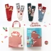 [Chín] Nhật Bản ba chiều hoạt hình nhung san hô quà tặng đóng hộp vớ cha mẹ ấm con quà tặng Giáng sinh tất hộp đẹp Bộ quà tặng