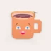 [Nine] Biểu hiện tách trà của Bentoy với clip dây dễ thương Gói thẻ cá nhân thẻ bus đặt ví tiền xu ví nữ mini cute Hộp đựng thẻ