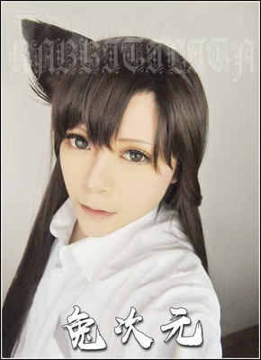 taobao agent [Rabbit Dimension] Detective Conan Maorilan Xiaolan COS wig split tiger clip 80cm long hair