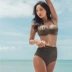 Mới gợi cảm bikini phẳng ngực nhỏ ngực dày tập hợp thép tấm eo cao che bụng ngực chia cơ thể mùa xuân nóng tắm phù hợp với nữ - Bikinis bộ quần áo bơi dài tay nữ Bikinis