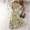 Taotao quần áo thời trang mùa hè hoang dã V-Cổ với cánh hoa tay áo cao eo màu đầm voan nữ 31399 đầm nhún eo