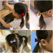Cô gái tiara dây tóc Hàn Quốc vòng tóc công chúa đầu dây trẻ em phụ kiện tóc dễ thương nơ bé dây cao su không làm tổn thương tóc