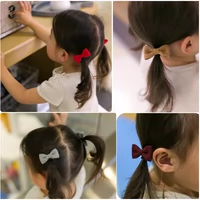 Cô gái tiara dây tóc Hàn Quốc vòng tóc công chúa đầu dây trẻ em phụ kiện tóc dễ thương nơ bé dây cao su không làm tổn thương tóc kẹp ngọc trai