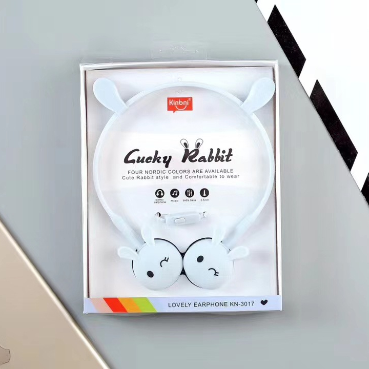 Cute Rabbit Light Blue & HeadwearKorean version lovely Cartoon cute Rabbit rabbit Totoro motion Hanging ear type Headwear music girl student personality originality headset