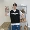 Áo thun nam 2019 mới nam ngắn tay mùa hè xu hướng thương hiệu xu hướng giả áo hai dây phiên bản Hàn Quốc của quần áo rộng - Áo phông ngắn