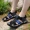 Giày sandal đế bệt đế xuồng đế xuồng nam 2019 đế mềm 2019 mới dành cho giới trẻ - Sandal giày chạy bộ nam
