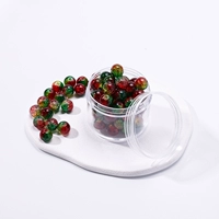 №5 10мм красные, желтые и зеленые трехцветные цветочные цветы 20 шт.