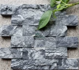 Черная мраморная трехмерная современная мозаика, ископаемые