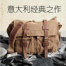 Новый Akarmy оригинальный европейский и американский стиль винтажный холст сумка с одним плечом наклонный кросс рекреационный мужской рюкзак