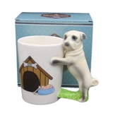 Новое животное, лежащее, чтобы защитить керамическую керамическую кружку в форме собаки Симпатичная стерео водяная чашка окрашенная керамическая чашка