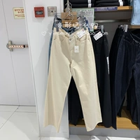 Uniqlo, джинсовые ретро штаны, свободный прямой крой