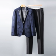 [大利 家] bộ đồ vest nam phù hợp với tiệc cưới phù hợp với bộ đồ nam màu xanh đen - Suit phù hợp