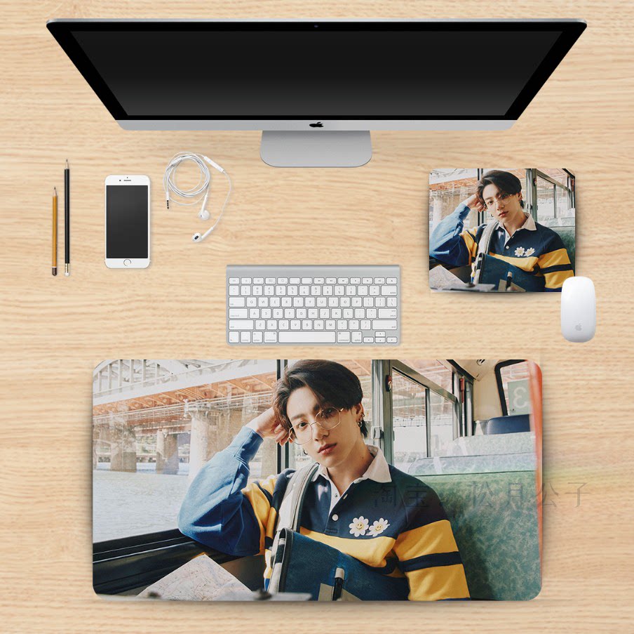 BTS Bulletproof Youth Tuan Tian Yiguo Shop Cushion Mouse Guts Super Large Desk Case Custom Customized Keyboard Jungkook