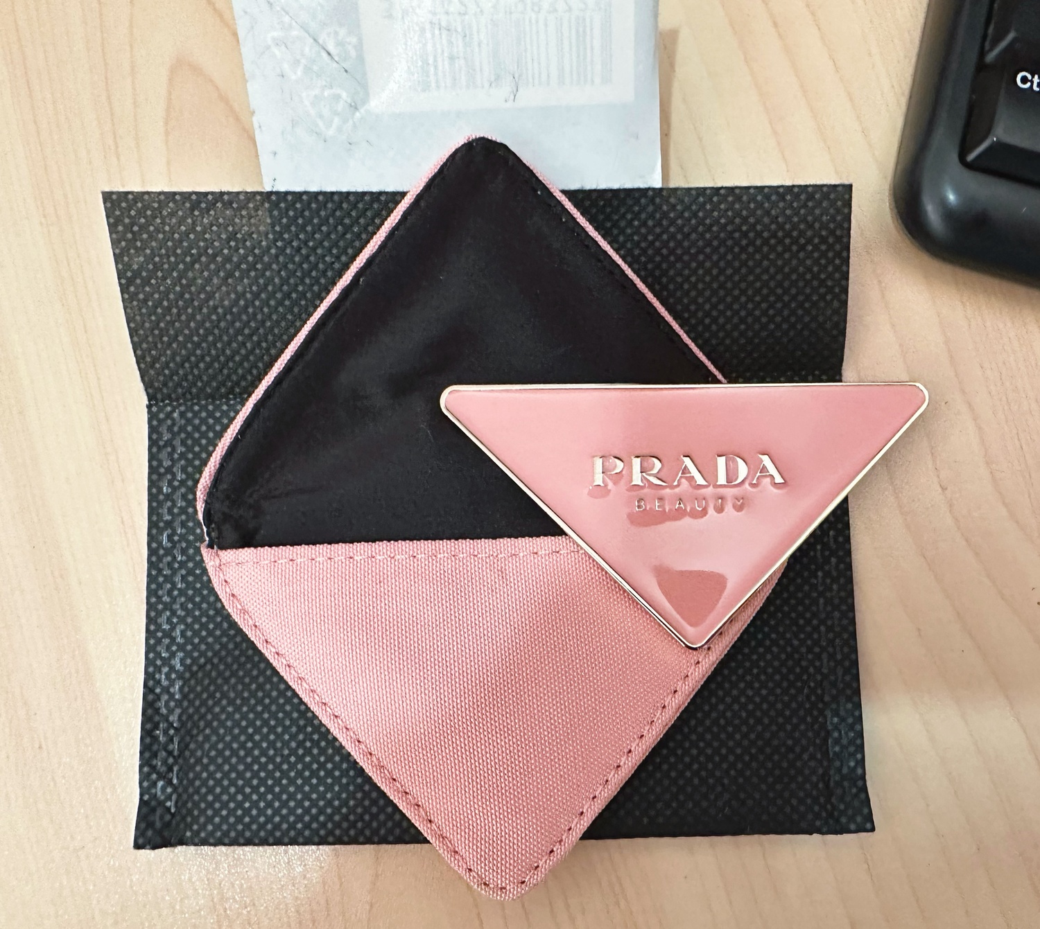 New Storage Bag Shanghai Counter Gift Pula ~ Da Prad ~ Enamel Metal Makeup Mirror Makeup Mirror Portable