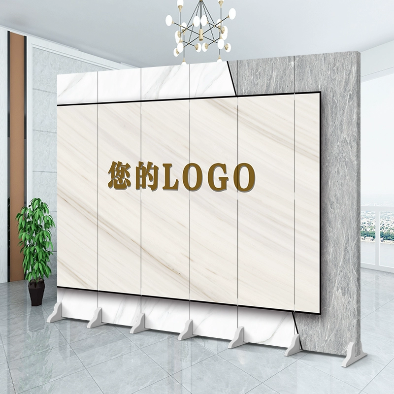 Tùy chỉnh 
            Văn phòng tùy chỉnh LOGO màn hình vách ngăn phòng khách quầy lễ tân khách sạn phòng phát sóng trực tiếp chặn tường nền di động có thể gập lại vách ngăn trang trí 