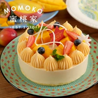[Ароматный подсолнух] Момоко персич -хаус музыка музыка дня рождения торт с сыром Чэнду в том же городе