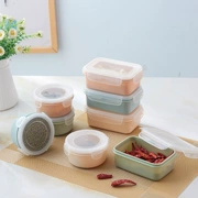 Tủ lạnh hộp lưu trữ hình chữ nhật hộp lưu trữ mini hộp lưu trữ nhà bếp cấp thực phẩm nhựa bảo quản tươi bảo quản đồ dùng
