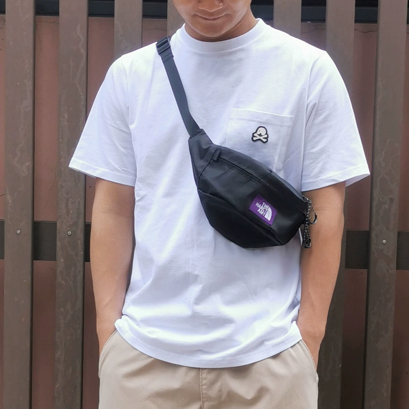 Nhãn hiệu thủy triều Nhật Bản không thấm nước màu tím nhãn X-PAC WAIST BAG túi đeo vai túi messenger ba chiều túi ngực cho nam và nữ - Túi của con người
