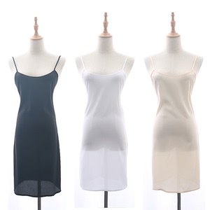 Chiffon mùa xuân, mùa hè và mùa thu lớn kích thước sling đáy váy nữ vest bên trong lót váy mỏng đã được điều chỉnh mỏng trong phần dài