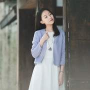 17QDM-052 【青 轩】 2018 mùa xuân ấm Wenyi V-cổ một từ khóa xoắn đan áo nịt