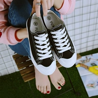 Hàn quốc phiên bản của ulzzang giày vải nữ Harajuku phong cách thời trang sinh viên đa năng giày vải mùa hè thấp để giúp giày phẳng giầy bệt nữ