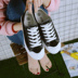 Hàn quốc phiên bản của ulzzang giày vải nữ Harajuku phong cách thời trang sinh viên đa năng giày vải mùa hè thấp để giúp giày phẳng Plimsolls
