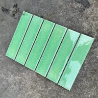 45x195 светло -зеленый ледяной трещина (17,5 таблетки/квадрат)