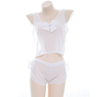 【撩汉出品】原创半透小背心套装 日系少女雪纺蝴蝶结透明睡衣-淘宝网 【撩汉出品】原创半透小背心套装 日系少女雪纺蝴蝶结透明睡衣-淘宝网