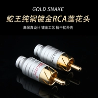 Золотая змея Pure Mopper Gold Plugure Plug Lotus Head Hifi Audio Cable Sbrggne Scired Sciend