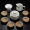 Tinh tế tổ ong bằng sứ màu xanh và trắng Bộ bộ ấm trà gốm kungfu bộ ấm trà chén gỗ rắn phụ kiện khay trà - Trà sứ ấm giữ nhiệt pha trà