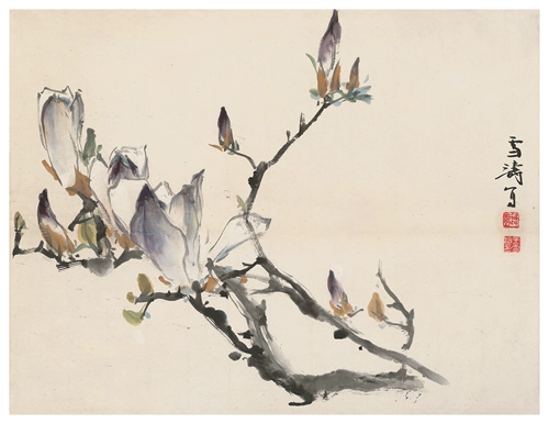 Wang xuetao Youch Orchid Map Flower, Bird, Birds, китайская картина маленькая настенная украшение Микропрейки