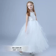 Váy trắng cho bé công chúa trình diễn váy công chúa trẻ em lớn trẻ em Hàn Quốc phiên bản váy xòe 2018 phong cách mới