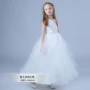 Váy trắng cho bé công chúa trình diễn váy công chúa trẻ em lớn trẻ em Hàn Quốc phiên bản váy xòe 2018 phong cách mới váy trẻ em hàn quốc