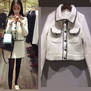 Mùa thu và mùa đông mới của Hàn Quốc phiên bản của tự trồng hoang dã áo len nữ người nổi tiếng tính khí đoạn ngắn áo choàng áo len nữ