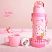 Bình chân không bằng thép không gỉ Miffy 304 chống lại nam và nữ sinh viên gấp đôi uống thẳng ly nhỏ ấm cách nhiệt - Tách