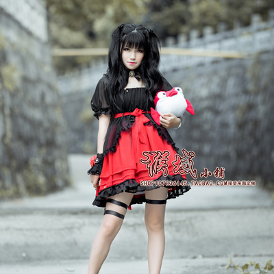 taobao agent Monkey domain original ancient style improved small skirt Darkness/Lolita/Hanfu/Gothic
