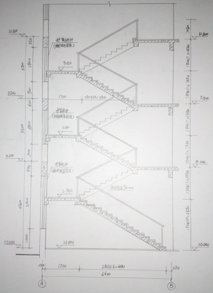 包郵純手工鉛筆代畫cad圖施工建築機械平面立面圖紙製圖