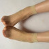 Chính hãng 3D siêu mỏng ngón chân trong suốt vớ ngắn 5 cặp của vớ tinh thể nữ gia cố chịu mài mòn tiếp viên vớ vô hình ống ngắn Vớ