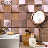 Трехмерная бронзовая ретро мозаика из нержавеющей стали, розовое золото