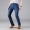 Thu đông cao co giãn eo cao quần jeans thun nam dày cộng với phân bón XL béo mập thẳng áo thể thao