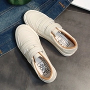 Mùa xuân hoang dã giày nữ Velcro ins Hàn Quốc phiên bản của nhỏ giày trắng đường phố phẳng chụp giản dị Harajuku sinh viên giày vải